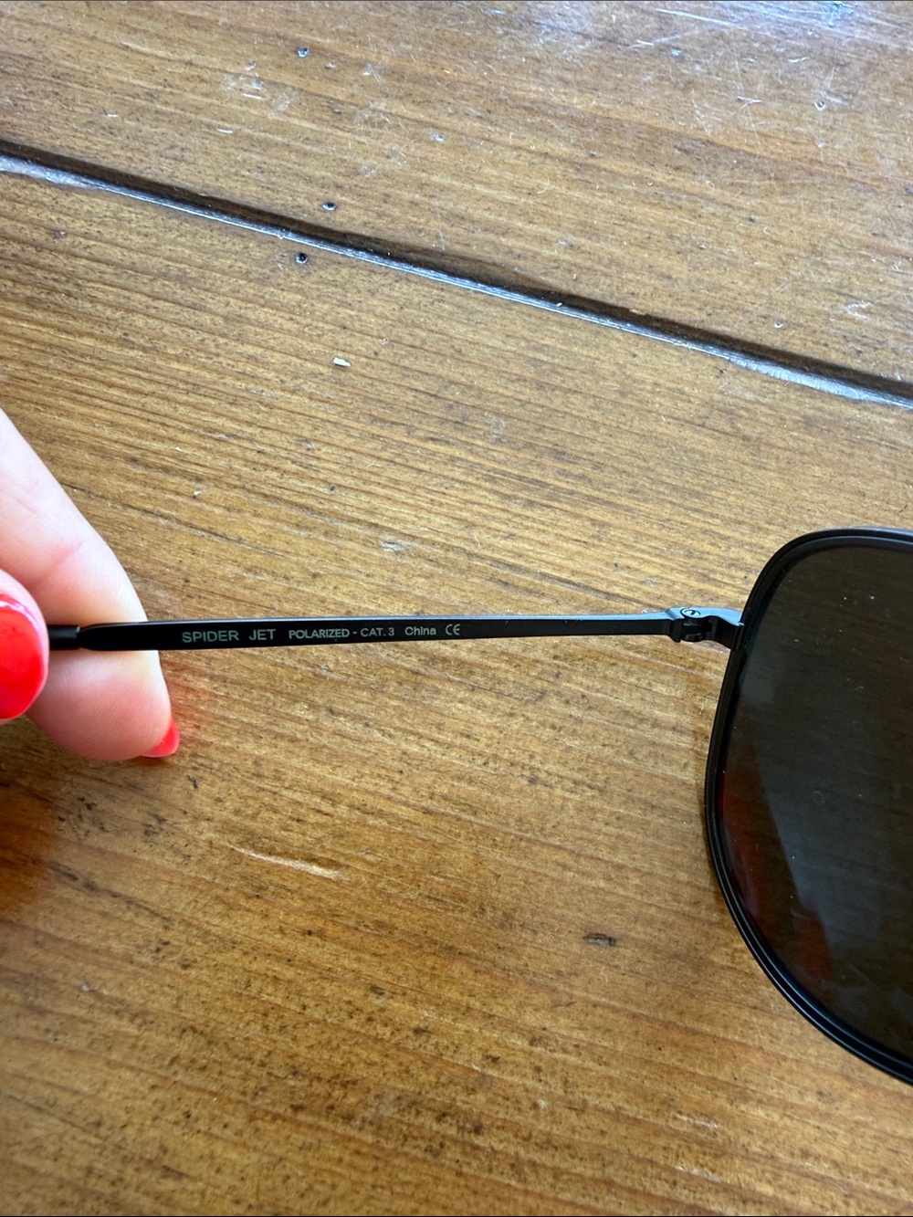 Aviator Men's Sunglasses - Black Lenses - Picture 3 of 5